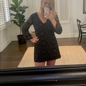 ASTR Black Floral Mini Dress